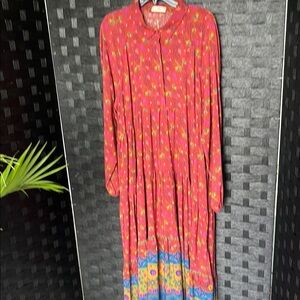 Natural Life Colorful Floral Maxi Dress XXL LIKE NEW